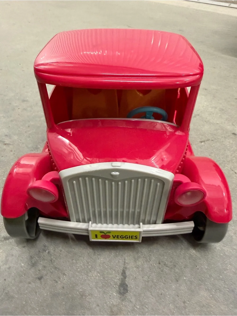 Li’l Woodzeez Pink Farm Pickup Truck Vehicle Maison Battat I Love Veggies works